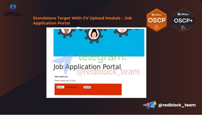OSCP+ Standalone Target With CV Upload Module – Job Application Portal